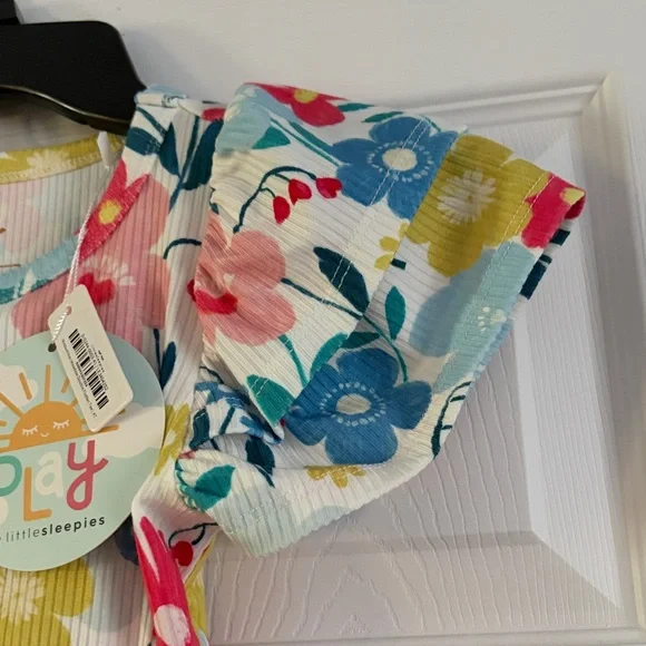 Little Sleepies Floral Kids Top - Multicolor - Picture 4 of 5